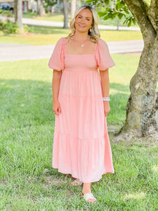 FINAL SALE- MINKPINK Iluka Puff Sleeve Midi Dress