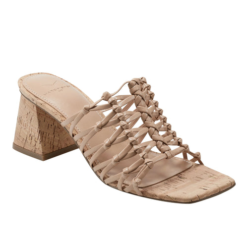 Colica Block Heel Sandal- Light Natural