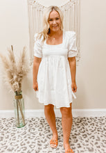 Load image into Gallery viewer, FINAL SALE- Perfect Cotton Puff Sleeve Dress
