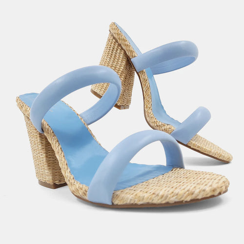 FINAL SALE - Shu Shop Gardenia Sandal- Light Blue