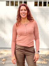 Load image into Gallery viewer, FINAL SALE- Super Soft Brushed Henley