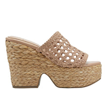 Load image into Gallery viewer, Hollis Espadrille Platform Sandal- Light Natural
