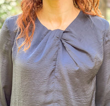 Load image into Gallery viewer, FINAL SALE- Twist Neck Satin Blouse