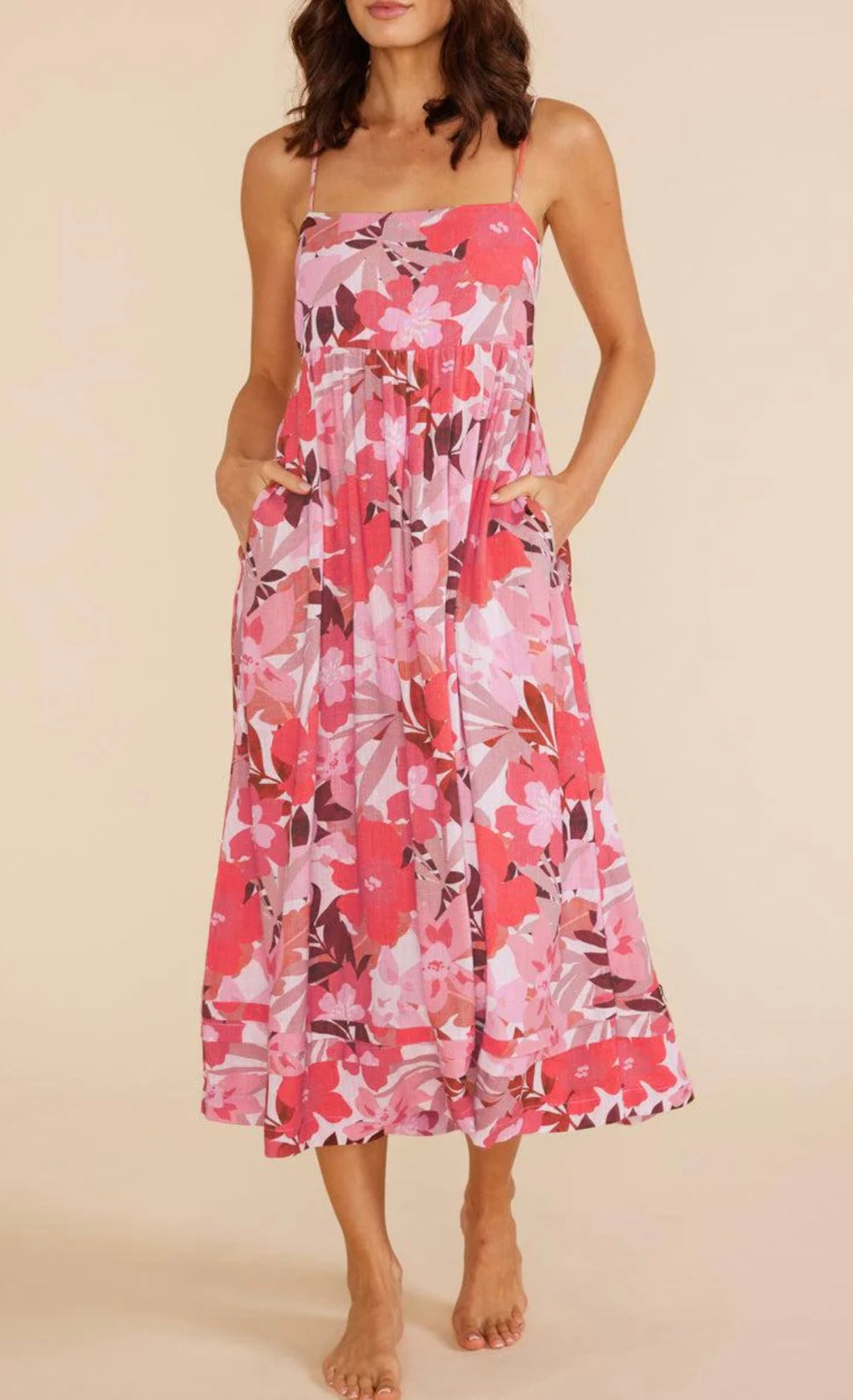 FINAL SALE - MINKPINK Cali Midi Dress- Floral