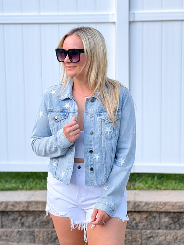 FINAL SALE - PISTOLA Brando Cropped Denim Jacket