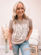 Load image into Gallery viewer, FINAL SALE- High Fives and Good Vibes Tee