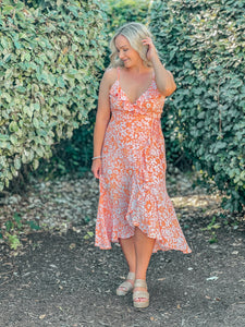 FINAL SALE- MINKPINK Marli Midi Wrap Dress