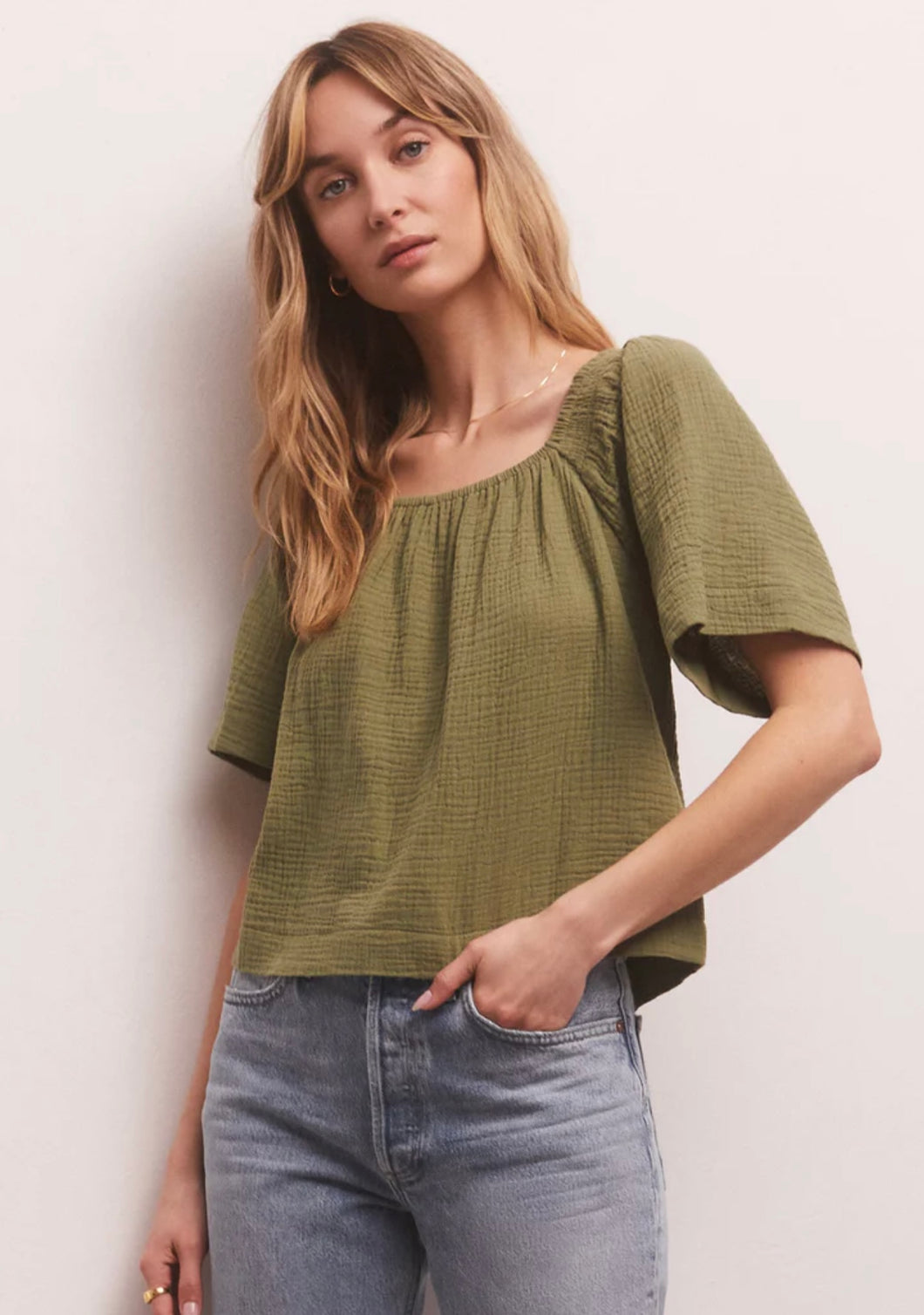 FINAL SALE- Z SUPPLY No Rules Gauze Top