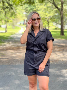 FINAL SALE - PISTOLA Parker Playsuit- Fade to Black