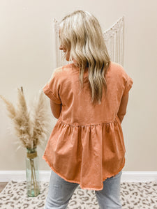 FINAL SALE- Denim Diva Top