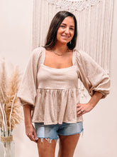 Load image into Gallery viewer, FINAL SALE - Lizzy Knit Peplum Top