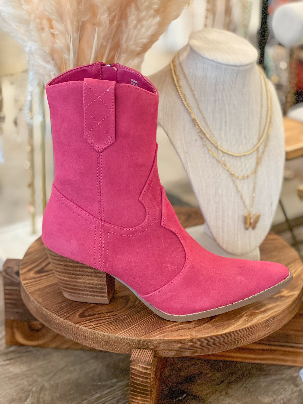 FINAL SALE - Matisse Bambi Western Boot- Hot Pink