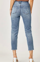 Load image into Gallery viewer, FINAL SALE - Risen Mid-Rise Paint Splatter Straight Jeans
