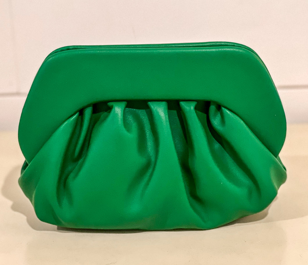 FINAL SALE - Green Clutch Purse