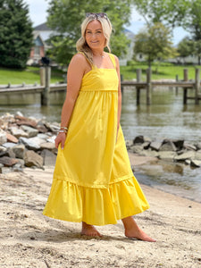 FINAL SALE- Lovely Lemon Maxi Dress