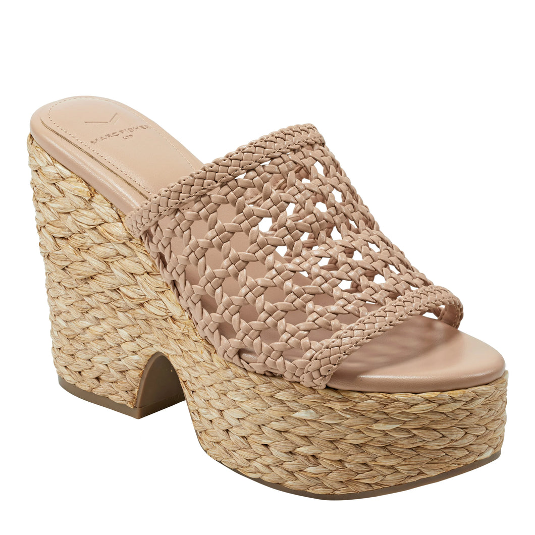 Hollis Espadrille Platform Sandal- Light Natural