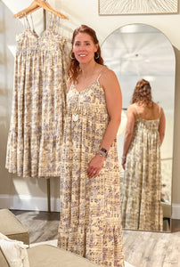 FINAL SALE- Pretty in Paisley Maxi Dress