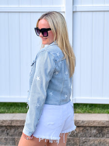 FINAL SALE - PISTOLA Brando Cropped Denim Jacket